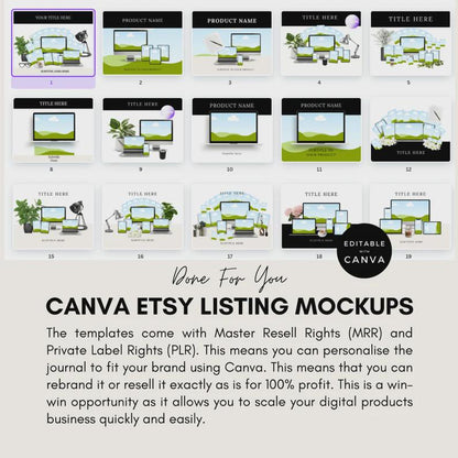 600+ Etsy Listing Canva Mockup Templates | Digital Product Listing Mockups | Editable Canva Templates | Etsy Thumbnails & Bonus Canva Guide