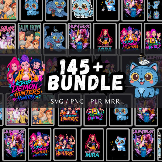 Huntrix SVG PNG Digital Download, Kpop Demon Hunters Cut Files, Instant Download for Crafts and Design Projects