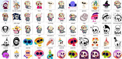 500+ Skull Bundle – SVG png eps dxf pdf | plr mrr