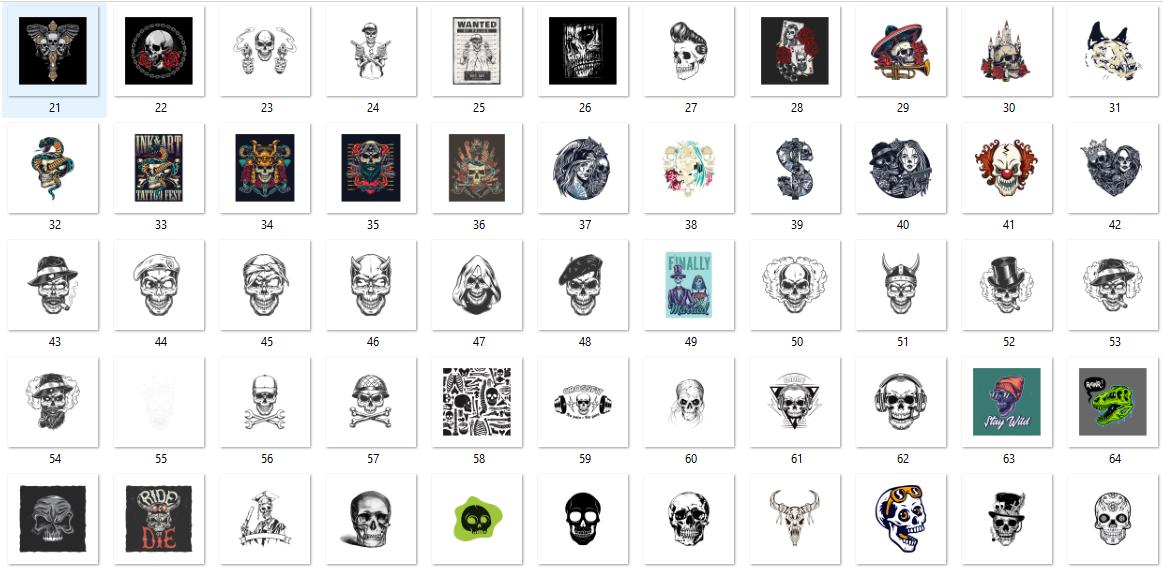 500+ Skull Bundle – SVG png eps dxf pdf | plr mrr