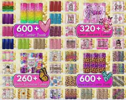 27,500+ Mega Tumbler Wrap Bundle: Christian, Teacher, Glitter, Patriotic (PNG Digital Download)