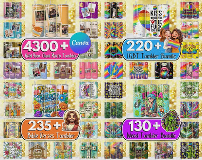 27,500+ Mega Tumbler Wrap Bundle: Christian, Teacher, Glitter, Patriotic (PNG Digital Download)