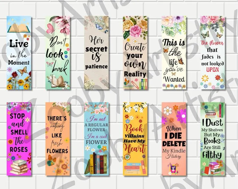 800+ Bookmark Mega Bundle: Watercolor, Floral, Vintage Designs (Digital Download)