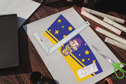 3 KPop Demon Hunters Ramen Noodle Labels, Mira Rumi Zoey Cup Noodle Ramyeon Label Party Decor, Kpop Birthday Supplies Printable Party Favors