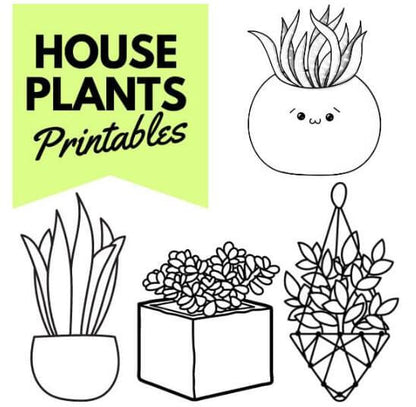 House Plants Shrinkets – Shrink Plastic Templates (PDF)