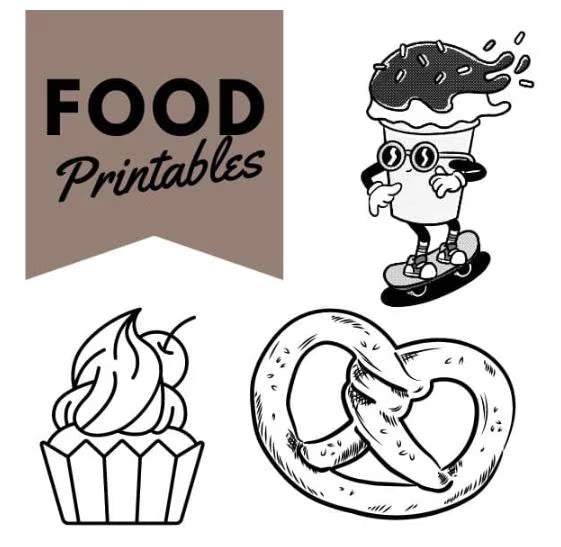 Food Shrinkets – Shrink Plastic Templates (PDF)