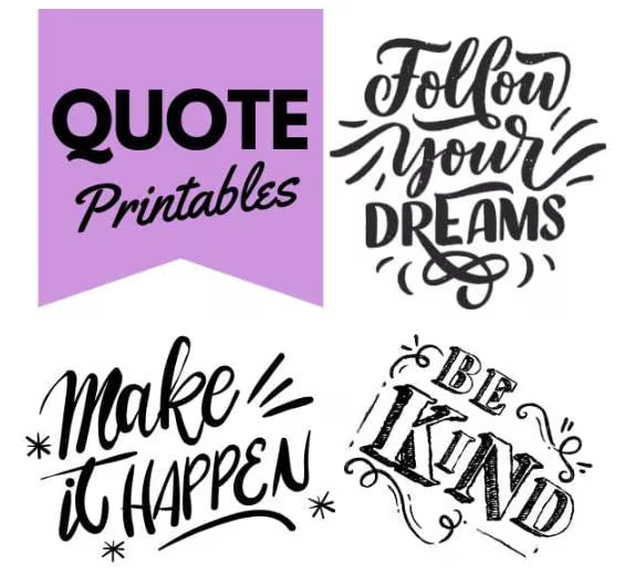 Motivational Quote Shrinkets – Shrink Plastic Templates PDF | DIY Charms