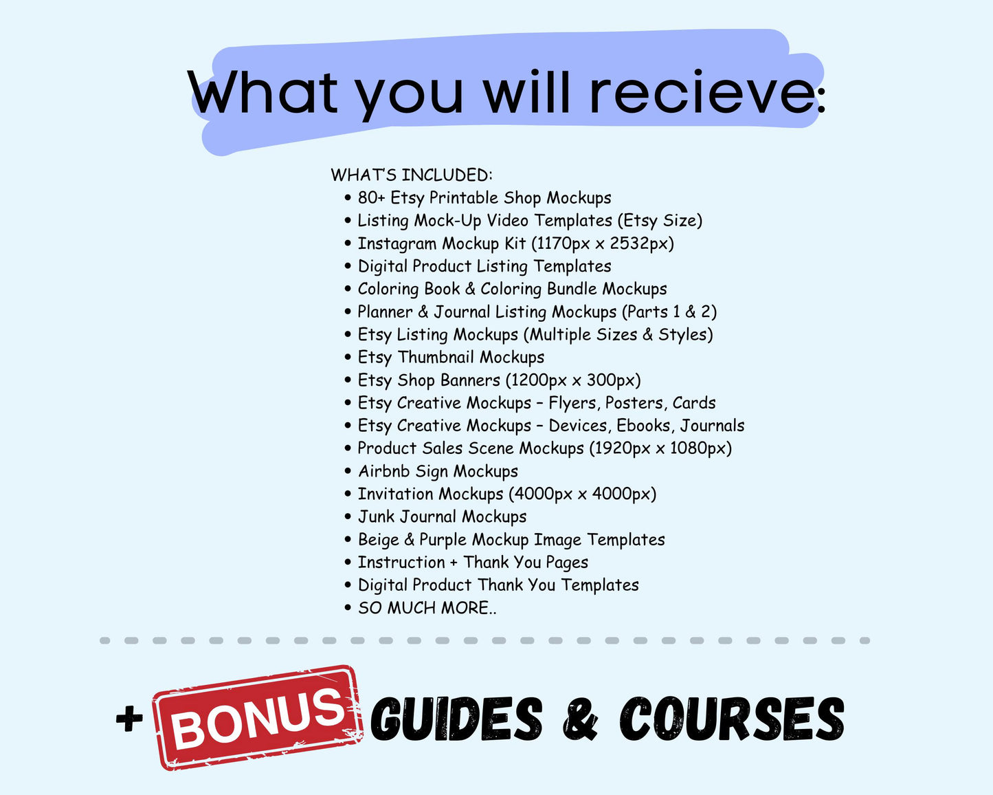 Etsy Listing Mockup Templates: 600+ Canva Editable Designs (Digital Download