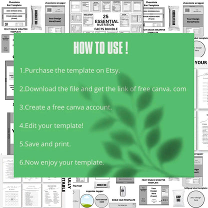 400+ Party Favor Template Bundle: Chip Bag, Candy Wrapper (Digital Download)