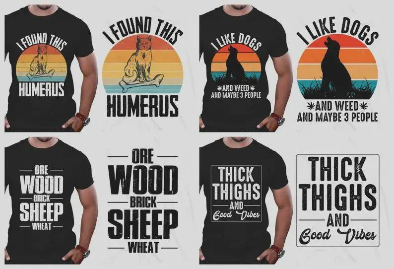 8 Million T-Shirt & Tumbler Designs | SVG png dxf, eps | Commercial POD Bundle