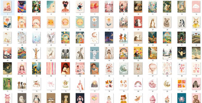 100+ Nursery Wall Art Prints: Gender Neutral Decor (Digital Download)