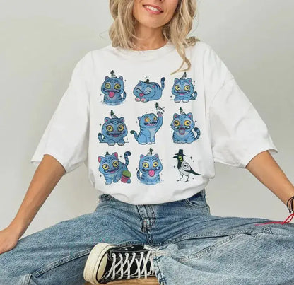 K-pop Demon Hunters SVG characters displayed on a t-shirt mockup
