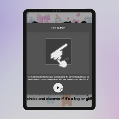 It's a boy Virtual Baby Gender Reveal Game | Boy Scratch Card | Gender Reveal Announcement | Digital Gender Reveal Idea