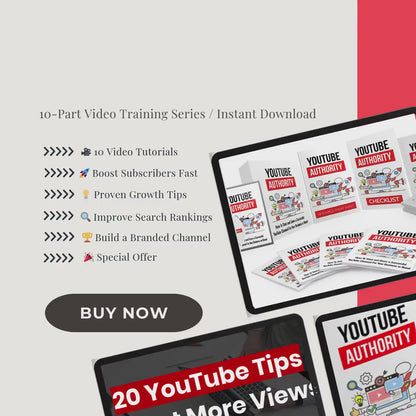 Master YouTube Success: 10-Part Video Training Series